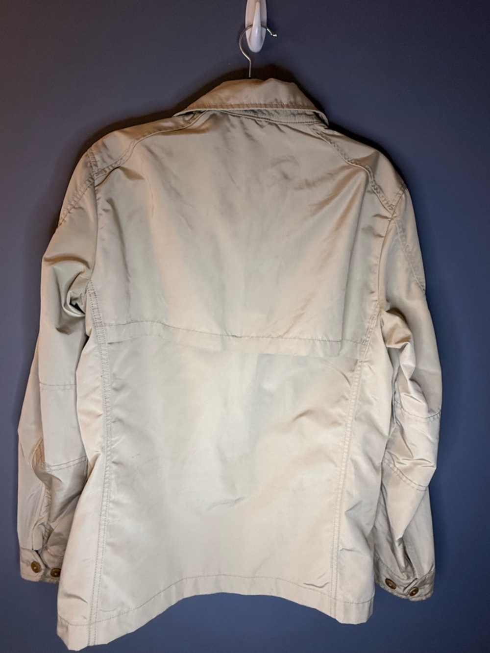 Banana Republic Men's Cream Military Field Jacket - Picture 4 of 6